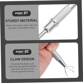 Operitacx Prong Grabber Tool Spring Assisted Ic Chip Extractor for Electronic Components Durable Pickup Tool for Precision Handling of Parts