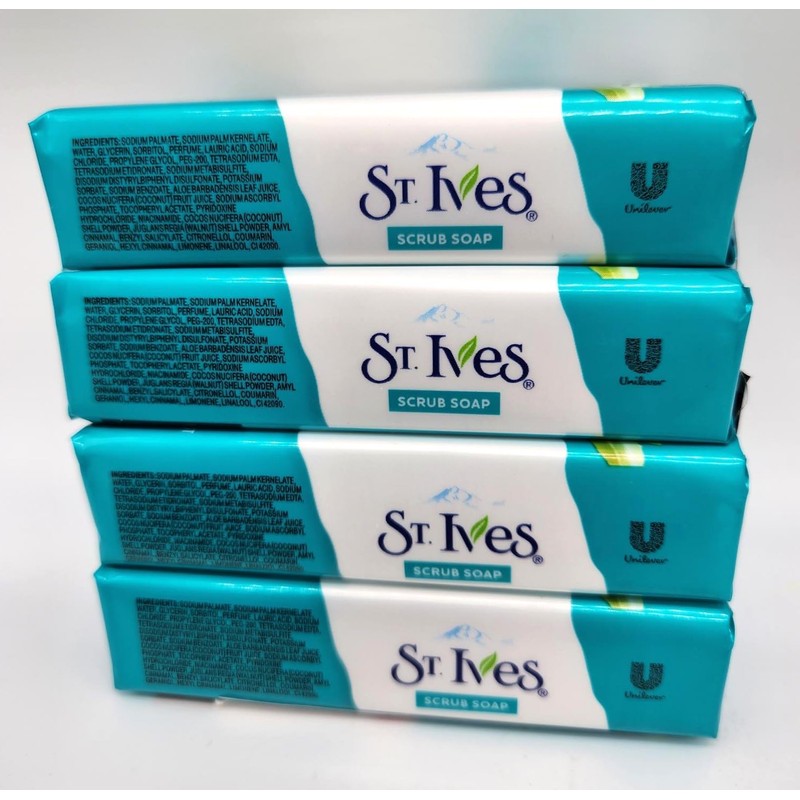 St. Ives' Scrub Bar Soap with Coconut Water, Aloe, and