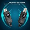 Wireless Microphone System Transmitter Receiver for Dynamic Microphone Audio Mixer