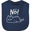 Shirtracer - Baby Bib - Sayings - Nö Cat White,