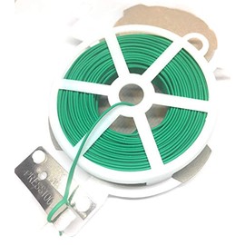 Weststone - 65ft (20m) Plastic Oval Twist Tie Spool with Cutter (Green -1pc)