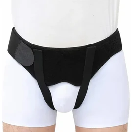 Hernia Support Truss Adjustable Compression Reduce Pain Elastic Waist Band Hernia Belt Black M