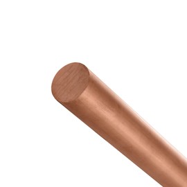 USAMILY 3/4 inch (19mm) Pure Copper Solid Round Rod Lathe Bar Stock, 6 inch(152.4mm) in Length