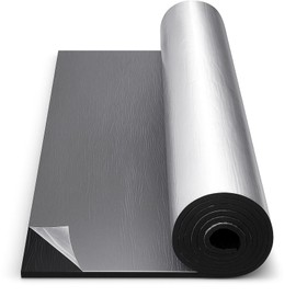 Datanly 394mil 47 x 96 Inch Car Sound Deadening Mat 10mm Automotive Heat Insulation Mat Self Adhesive Sound Deadener for Hood Door Ceiling Trunk Aluminum Foil 31.36sqft Noise Dampening Barrier
