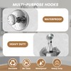 BKV Suction Cup Hooks for Glass Window,Removable Shower Hooks for