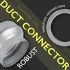 VezoWorks 8" to 6" Inch Duct Pipe Adapter - Galvanized