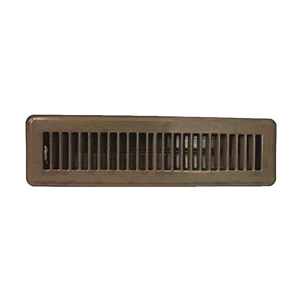 Rocky Mountain Goods Floor Register 2” X 12” - Heavy Duty Walkable Register - Premium Finish - Easy Adjust air Supply Lever - 2 Inch by 12 Inch Floor Vent (Brown)