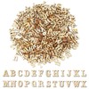 500 Pcs Wooden Letters,Wooden Letters for Crafts Wooden Alphabet Letters