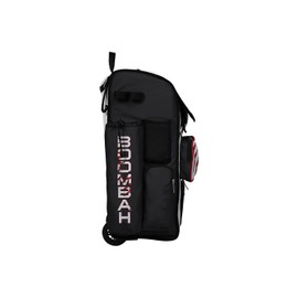 Boombah Rolling Superpack 2.0 Baseball/Softball Gear Bag - 23-1/2" x 13-1/2" x 9-1/2" - Baseball Homerun White/Black/Red - Telescopic Handle - Holds 4 Bats - Wheeled Version