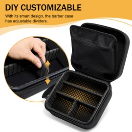 Barber Bags for Clippers and Supplies, Miduim Size Travel Carrying Case for Barber, Hair Clips Scissors Cutting Tools Organizer, Professional Salon Supplies DIY Storage Kit for Stylist by MoyRetty