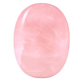 Amazing Gemstone Rose Quartz Crystals and Healing Stones - Large Palm Stone Crystals Piedra - Crystal for Good Luck, Balanced Positive Energy, Meditation, Unique Stocking Stuffers Gifts for Women, Men