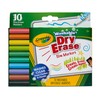 Crayola Washable Slim Dry Erase Markers, 10 Count, Assorted