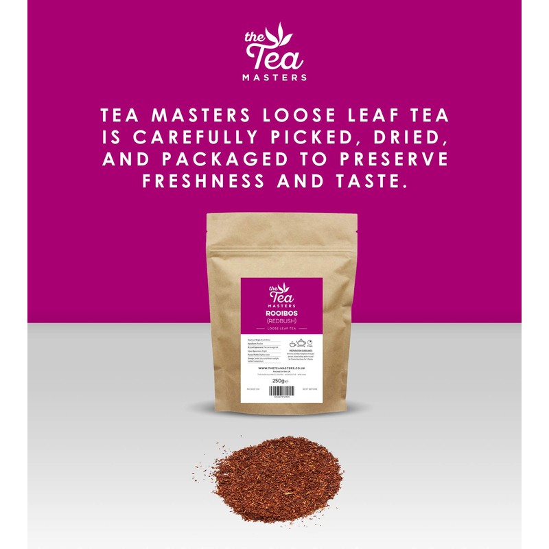 The Tea Masters Loose Leaf Tea - Rooibos (Redbush) (1x250g)