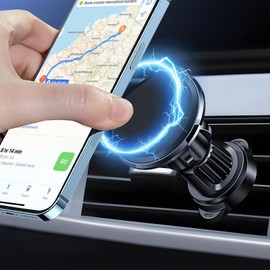 wuyaoyao Magnetic Phone Holder for Car, Car Cell Phone Holder with Strong Magnet, 360° Rotation Auto Smartphone Mount for Air Vent, Universal Vehicle Phones Stand Holder for All Smartphones