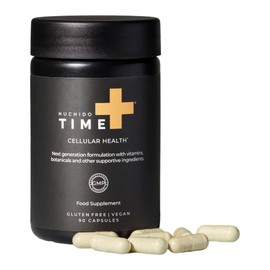 Nuchido Time+ NAD Supplement for Men & Women - Advanced Formula for Healthy Aging, Energy, Focus, Cellular Health & Longevity - Nicotinamide, Alpha Lipoic Acid, Quercetin - 90 Capsules