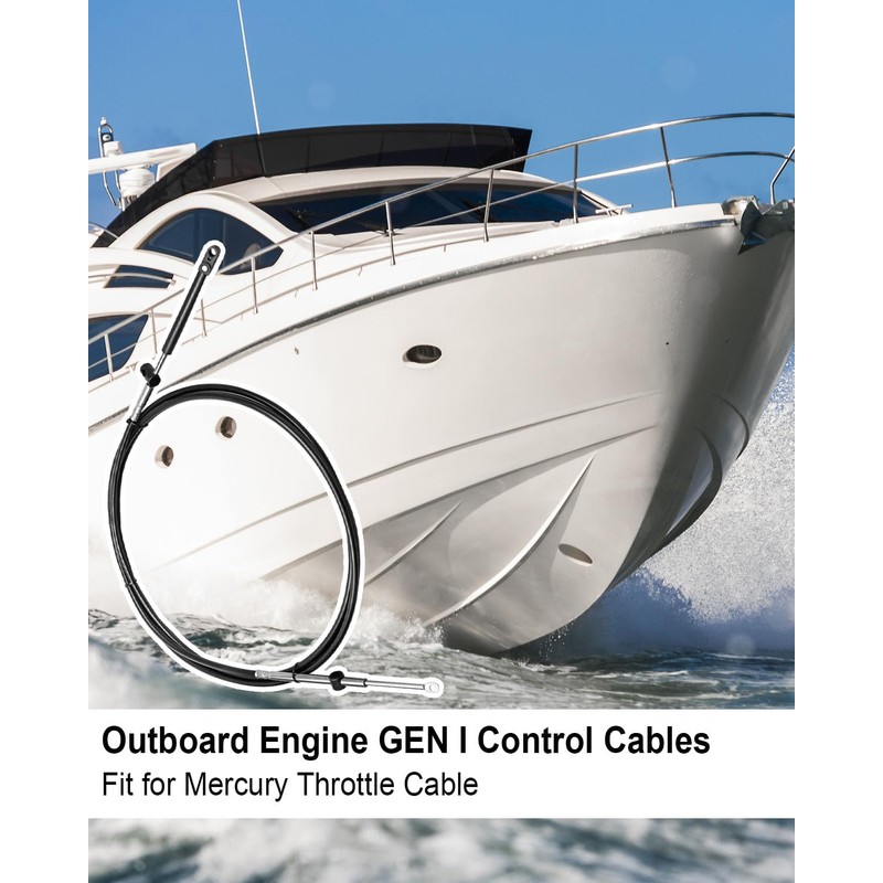 HUFEWU Control Cables 10FT Fit for Outboard Engine GEN I