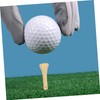 BIUDECO Practical Golf Tees 50pcs Bamboo Ball Markers Long Roll