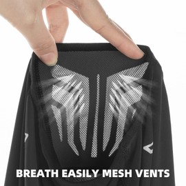 ROCKBROS Summer Balaclava Cooling Face Mask Cover Ice Silk Neck Gaiter Hood for Men Women Cycling Motorcycling Running Climbing Black