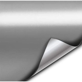 VViViD Silver Satin Chrome Vinyl Wrap Stretch Conform DIY Easy to Use Air-Release Adhesive (3ft x 5ft)