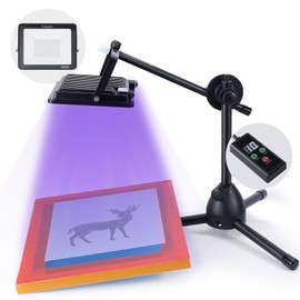 Caydo 50W LED UV Screen Printing Light, Exposure Unit for Screen Printing with 1 to 99 Minutes Timing Device for Screen Printing and Cyanotypes