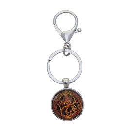 Key Ring / Bag Jewellery Hindu God Shiva Buddhist Silver 9 x 3 cm, silver