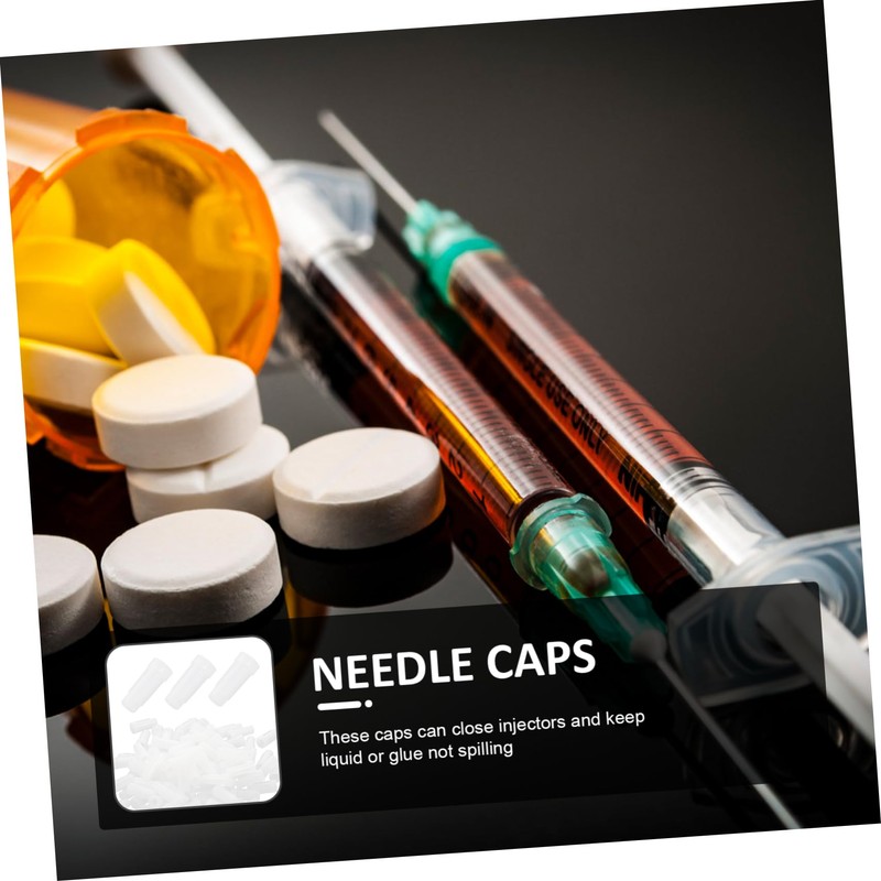 Alipis 200pcs Universal Injector Caps Luer Lock Leakproof Protective Sealing