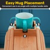 Bamboo Couch Cup Holder for Drink & Snack, Couch Arm
