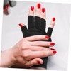 OHPHCALL 2pairs Uv Protection Manicure Gloves for Women Nail Art