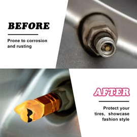 Rislobx 4Pcs Duck Tire Valve Caps, Funny Sunglasses Duck Valve Stem Caps Covers for Wheels, Decorative Cute Tire Valve Caps for Car Accessories (Hexagon Duck Yellow)