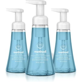 Method Foaming Biodegradable Hand Wash, Sea Minerals Scent 10 Oz  - 3 Bottles