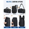 Celvetch Gym Bag for Men Women with Shoes Compartment 3-in-1