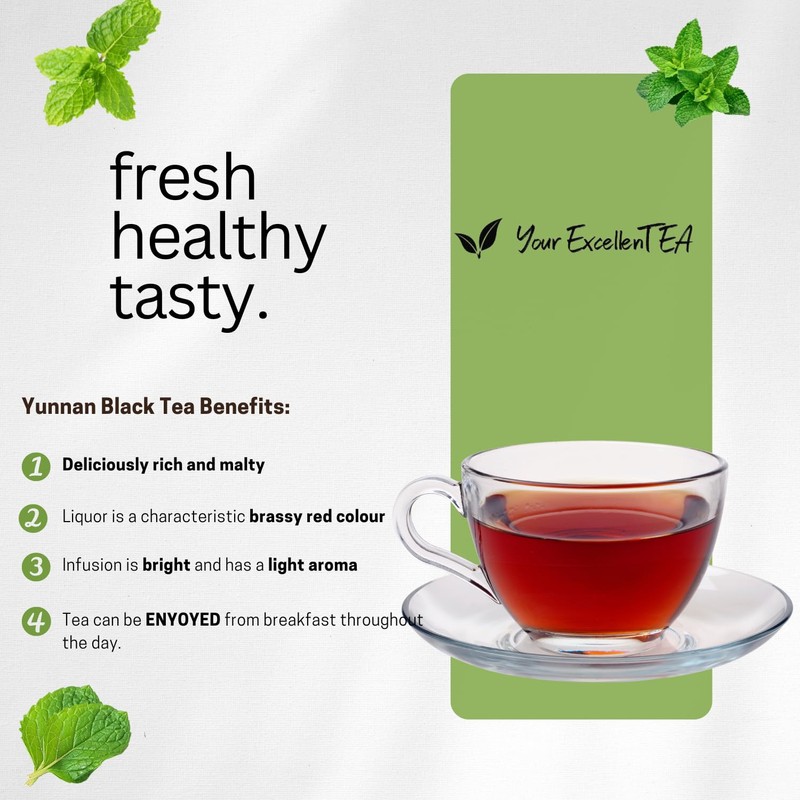 Your ExcellenTEA - Yunnan Loose Leaf Chinese Black Tea Leaves