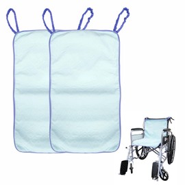 Ehucon Highly Absorbent Wheelchair Incontinence Pad for Elderly Care,4-Layer Soft Waterproof Seat Pads, Washable and Reusable-18.9"X33.9" (Pack of 2 Counts)