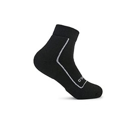 Thorlos® Pickleball Light Cushion Ankle Socks for Men and Women – WICK® COOL Fiber - Cushioned Black SM (US Men's Shoe 6-8, Women's Shoe 7-9) One Size