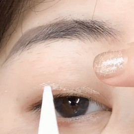 Invisible Double Eyelid Tape Single-Sided Lace Transparent for Droopy Eyelids Double Eyelid Creation Olive Type 240 Sheets 50ea