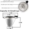 Swetwiny Pour Over Coffee Filter with Stand, Reusable Paperless Coffee