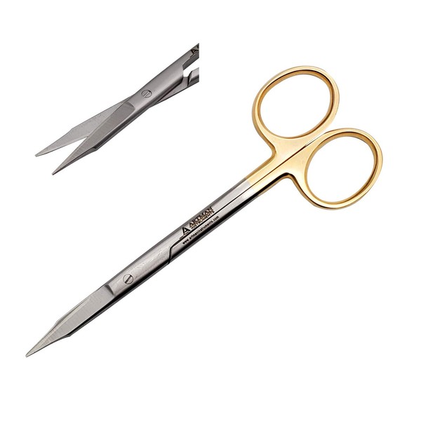 Goldman Fox Scissors 5 inches with Tungsten Carbide Inserts Gold