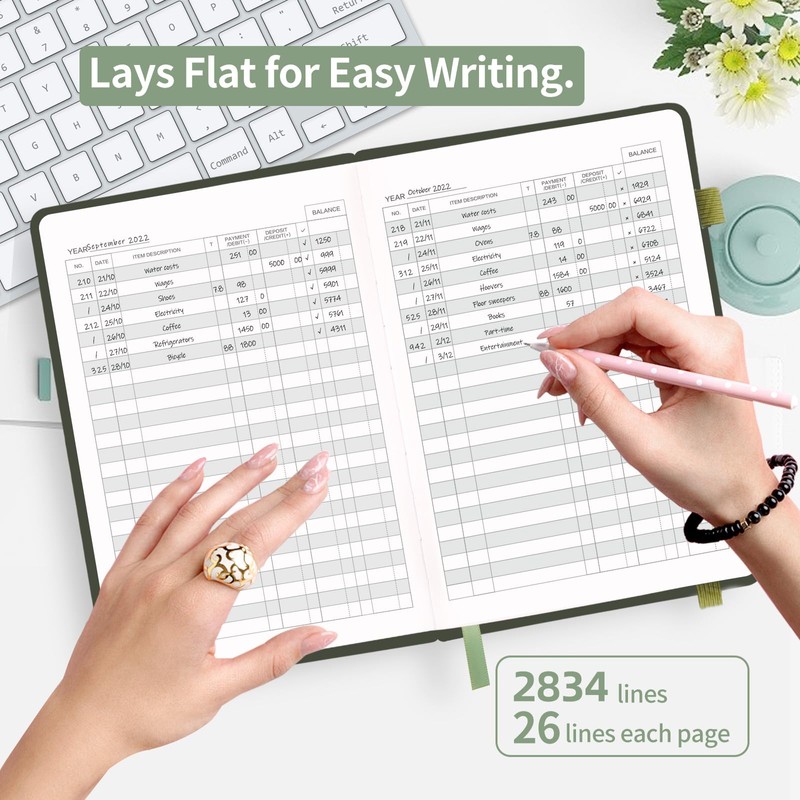 Check Registers for Personal Checkbook, Blugool Checkbook Register with Check