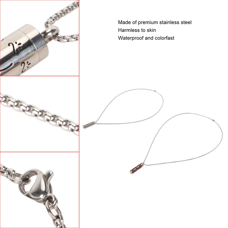 Aromatherapy Necklaces Stainless Steel Stress Relief Essential Oil Diffuser Necklace