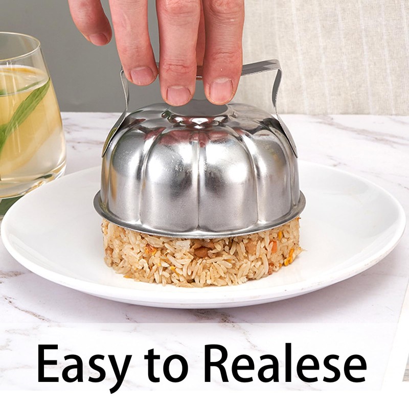 Flower Shaped Rice Mold Fried Rice Press Mold Stainless Steel