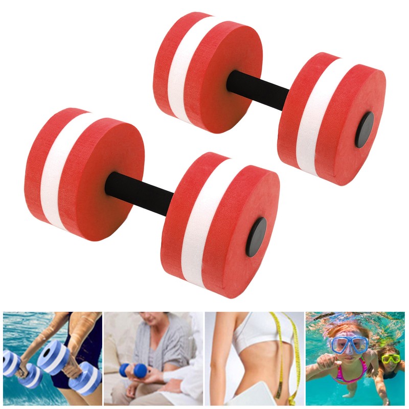 2 PCS EVA Water Floating Dumbbell Yoga Exercise Water Foam