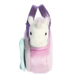 Aurora® Fashionable Fancy Pals™ Lil Butterfly™ Unicorn Stuffed Animal - Plush with Stylish Purse for Dress Up Fun - Perfect for Kids 3+ Years, Costumes, and Birthdays - White 7 Inches