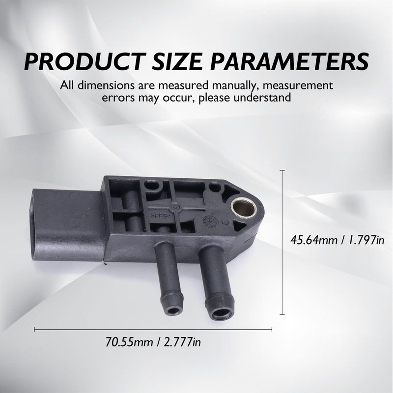 HISports Exhaust Pressure Sensor, DPF Intake Pressure Sensor 059906051A, 0281006005,