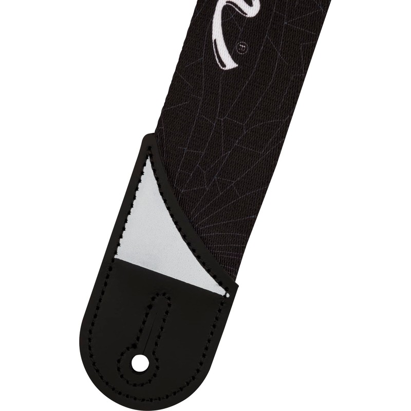 Jackson White Logo Strap, Guitar Accessories, Black, 2in