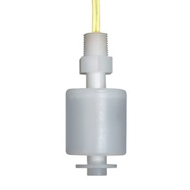 Madison M9000 Plastic Miniature Liquid Level Float Switch with Kynar Stem, 30 VA SPST, 1/8" NPT Male, 15 psig Pressure