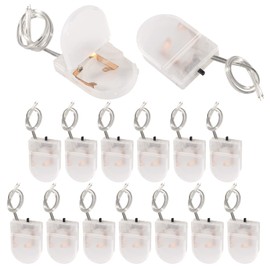 Aobao 15pcs cr2032 Battery Holder, CR2032 Battery Holder with Switch, Coin Cell Holder, 1 x 3V CR2032 Button Coin Cell Battery Holder with Leads On Off Switch (Transparent)