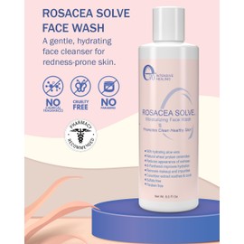 e70 Rosacea Treatment Skincare Face Wash for Women & Men - Gentle Face Cleanser Moisturizer Redness Reducing Skin Care with Aloe Vera, Hyaluronic Acid & Fruit Extracts, Made in USA (8 fl. oz)