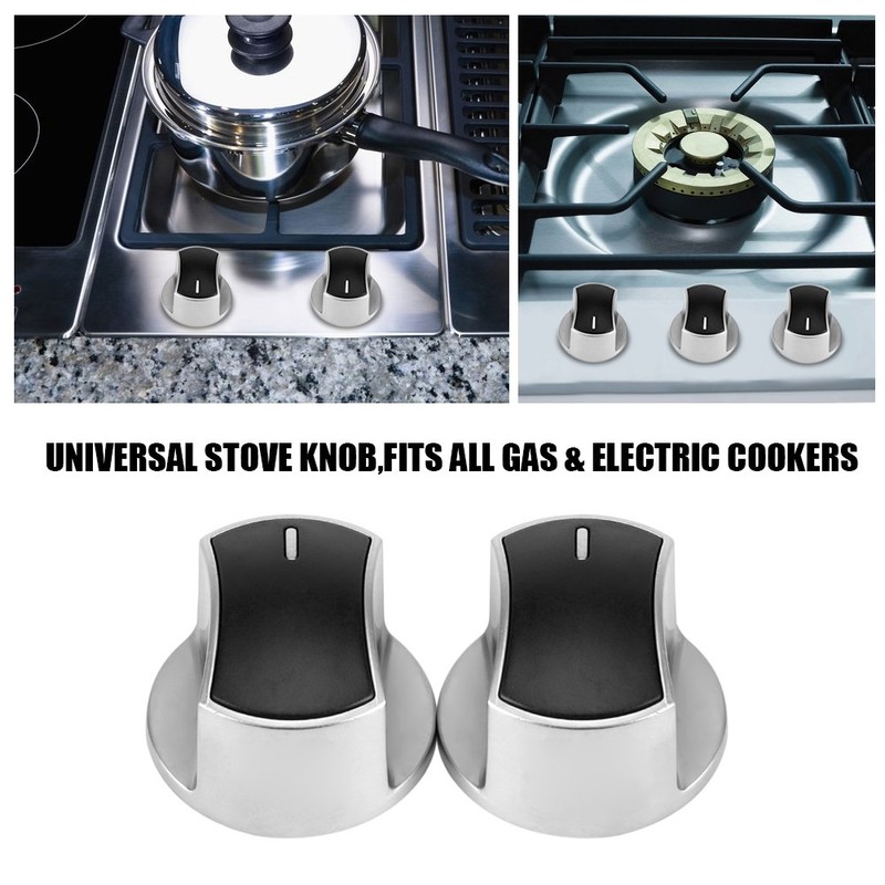 Replacement Rotary Knob, 2 Pieces Universal Kitchen Gas Stove Parts