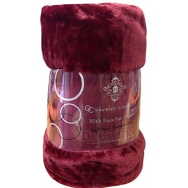 Faux Fur Throws Fleece Blanket Faux Fur Sofa Bed Luxury Burgundy King By Comfort Collections