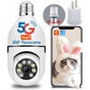 Light Bulb Security Camera TUYA, E27 WiFi Color Night 360